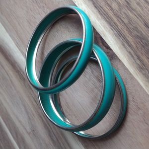 SET 3 Green Teal Bracelet Bangles !GIVEWAY!